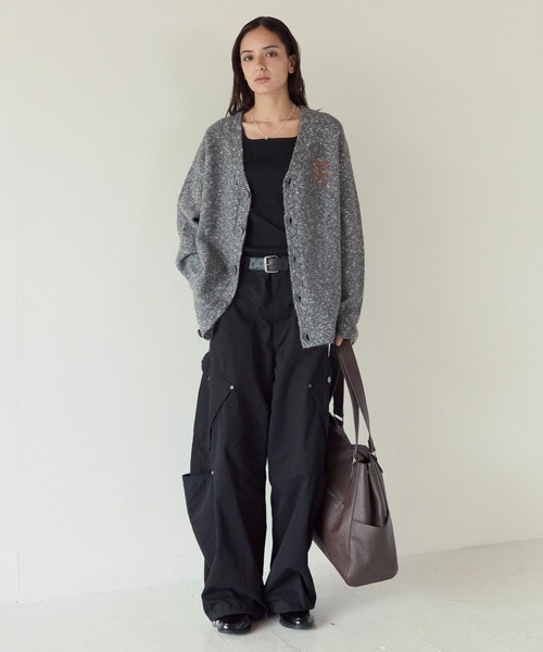 PBLIM(ページボーイリム)の「《UNISEX》フラワーシシュウカーディガン(カーディガン/ボレロ・レディース・グリーン/グレー・FREE)」の8枚目の写真