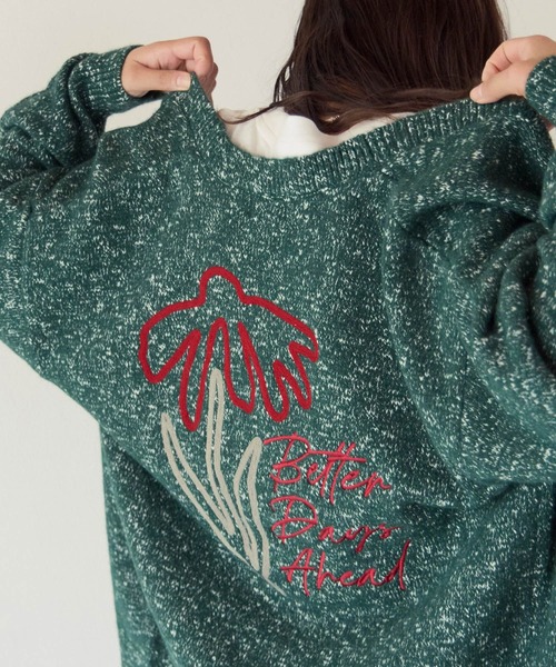 PBLIM(ページボーイリム)の「《UNISEX》フラワーシシュウカーディガン(カーディガン/ボレロ・レディース・グリーン/グレー・FREE)」の18枚目の写真