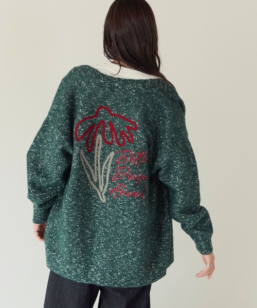 PBLIM(ページボーイリム)の「《UNISEX》フラワーシシュウカーディガン(カーディガン/ボレロ・レディース・グリーン/グレー・FREE)」の20枚目の写真