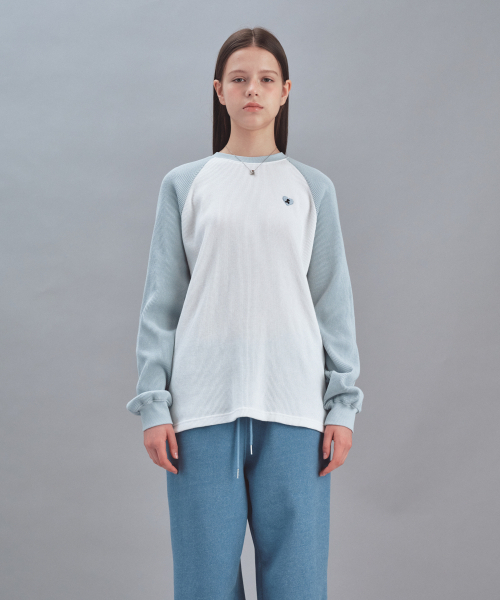 Rest&Recreation(レストアンドレクリエーション)の「HEART LOGO WAFFLE LONG SLEEVE - WHITE(Tシャツ/カットソー・レディース・その他・LARGE/SMALL)」の3枚目の写真