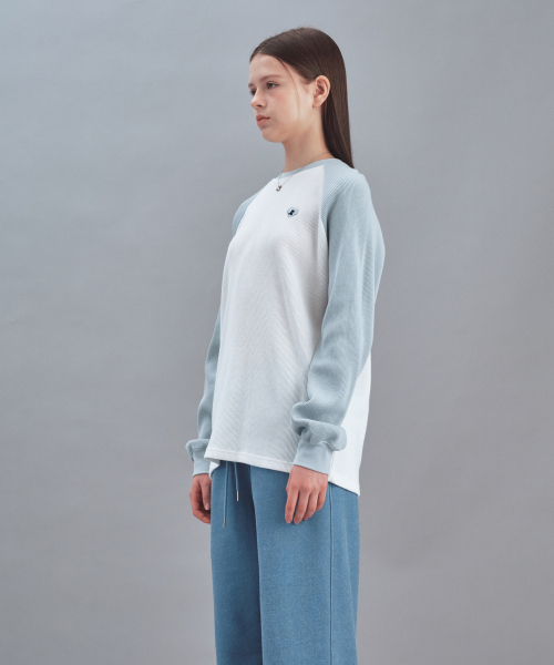 Rest&Recreation(レストアンドレクリエーション)の「HEART LOGO WAFFLE LONG SLEEVE - WHITE(Tシャツ/カットソー・レディース・その他・LARGE/SMALL)」の4枚目の写真