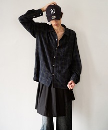 L/S SHIRRING CHECK SHIRT / シャーリング加工L/Sチェックシャツ