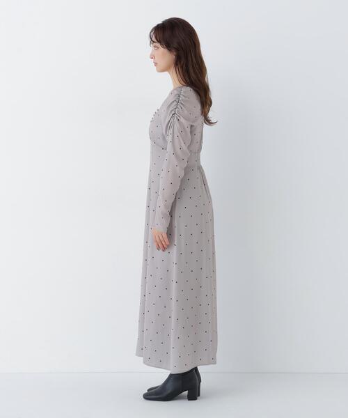 NATURAL BEAUTY BASIC(ナチュラルビューティーベーシック)の「ドットプリントワンピース(ワンピース・レディース・ベージュ系その他/ブルー系その他2・MEDIUM/SMALL)」の11枚目の写真