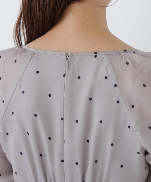 NATURAL BEAUTY BASIC(ナチュラルビューティーベーシック)の「ドットプリントワンピース(ワンピース・レディース・ベージュ系その他/ブルー系その他2・MEDIUM/SMALL)」の15枚目の写真