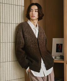 GRADIENT BRUSHED KNIT CARDIGAN/グラデーション起毛ニットカーディガン