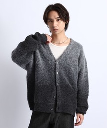 GRADIENT BRUSHED KNIT CARDIGAN/グラデーション起毛ニットカーディガン