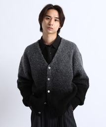GRADIENT BRUSHED KNIT CARDIGAN/グラデーション起毛ニットカーディガン