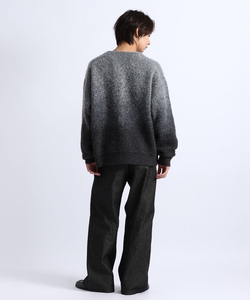 RAGEBLUE(レイジブルー)の「GRADIENT BRUSHED KNIT CARDIGAN/グラデーション起毛ニットカーディガン(カーディガン/ボレロ・メンズ・グレー/ブラック/ブラウン・LARGE/MEDIUM)」の7枚目の写真