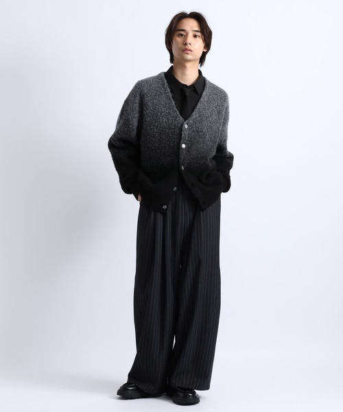 RAGEBLUE(レイジブルー)の「GRADIENT BRUSHED KNIT CARDIGAN/グラデーション起毛ニットカーディガン(カーディガン/ボレロ・メンズ・グレー/ブラック/ブラウン・LARGE/MEDIUM)」の13枚目の写真