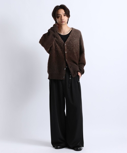 RAGEBLUE(レイジブルー)の「GRADIENT BRUSHED KNIT CARDIGAN/グラデーション起毛ニットカーディガン(カーディガン/ボレロ・メンズ・グレー/ブラック/ブラウン・LARGE/MEDIUM)」の19枚目の写真
