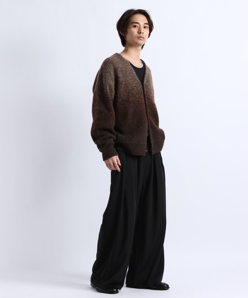 RAGEBLUE(レイジブルー)の「GRADIENT BRUSHED KNIT CARDIGAN/グラデーション起毛ニットカーディガン(カーディガン/ボレロ・メンズ・グレー/ブラック/ブラウン・LARGE/MEDIUM)」の22枚目の写真
