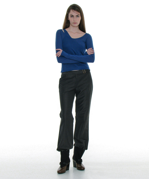 PARTIMENTO WOMEN(パルティメントウィメン)の「トランスフォームレイヤードジャージロングスリーブドレス_ブルー(ワンピース・レディース・その他・SMALL/MEDIUM)」の4枚目の写真