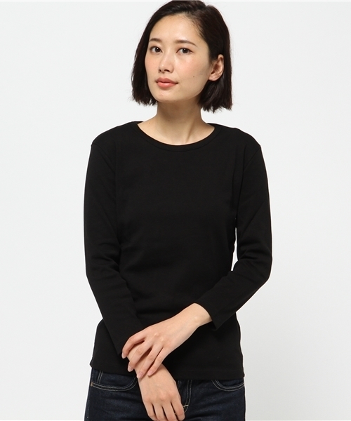 BEAMS LIGHTS Women's(ビームスライツ ウィメンズ)の「BEAMS LIGHTS×CHANTECLAIR / 天竺ロングスリーブ Tシャツ(Tシャツ/カットソー・レディース・ホワイト/ブラック/その他1・ONE SIZE)」の3枚目の写真