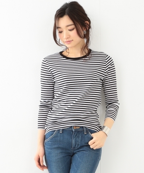 BEAMS LIGHTS Women's(ビームスライツ ウィメンズ)の「BEAMS LIGHTS×CHANTECLAIR / 天竺ロングスリーブ Tシャツ(Tシャツ/カットソー・レディース・ホワイト/ブラック/その他1・ONE SIZE)」の4枚目の写真