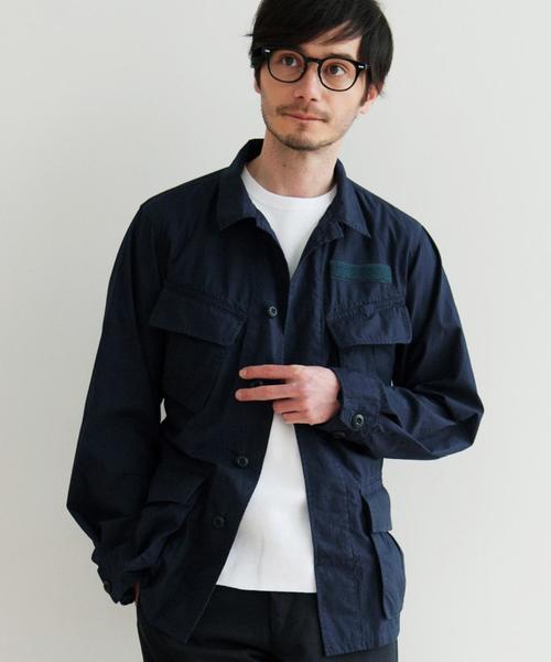 green label relaxing（グリーンレーベルリラクシング）の「BC MINI/RIP ファティーグジャケット◆（ミリタリージャケット・メンズ・ネイビー/オリーブ・LARGE/MEDIUM/SMALL）」の2枚目の写真