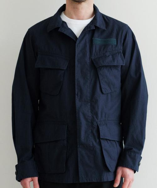 green label relaxing（グリーンレーベルリラクシング）の「BC MINI/RIP ファティーグジャケット◆（ミリタリージャケット・メンズ・ネイビー/オリーブ・LARGE/MEDIUM/SMALL）」の3枚目の写真