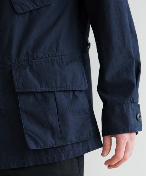 green label relaxing（グリーンレーベルリラクシング）の「BC MINI/RIP ファティーグジャケット◆（ミリタリージャケット・メンズ・ネイビー/オリーブ・LARGE/MEDIUM/SMALL）」の8枚目の写真