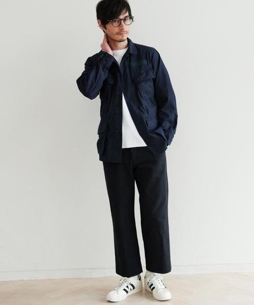 green label relaxing（グリーンレーベルリラクシング）の「BC MINI/RIP ファティーグジャケット◆（ミリタリージャケット・メンズ・ネイビー/オリーブ・LARGE/MEDIUM/SMALL）」の12枚目の写真