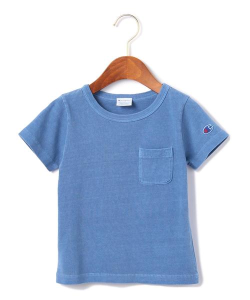 Champion(チャンピオン)の「【Champion(チャンピオン)】 セイヒンゾメポケット Tシャツ◆(Tシャツ/カットソー・キッズ・ホワイト/ピンク/コバルトブルー・130cm/100cm/120cm/110cm)」の2枚目の写真
