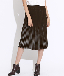 Droite lautreamont | ニットプリーツ見えスカート(スカート)