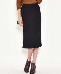 Droite lautreamont | ニットプリーツ見えスカート(スカート)