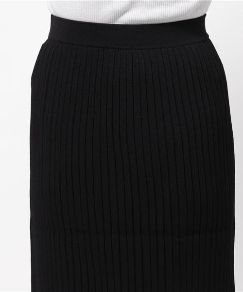 Droite lautreamont（ドロワットロートレアモン）の「ニットプリーツ見えスカート（スカート・レディース・ブラック/グリーン/ベージュ・M/L）」の13枚目の写真