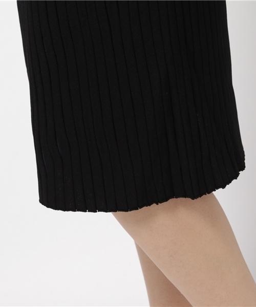 Droite lautreamont（ドロワットロートレアモン）の「ニットプリーツ見えスカート（スカート・レディース・ブラック/グリーン/ベージュ・M/L）」の14枚目の写真