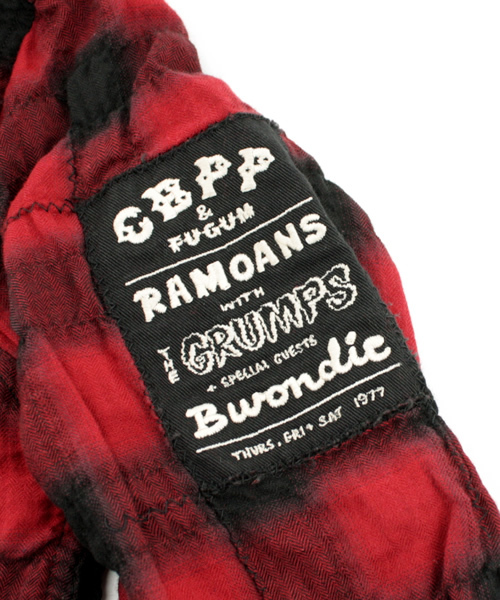 HYSTERIC MINI（ヒステリックミニ）の「Ｍａｔｔ　ＮＹ　ＰＵＮＫ　フード付きチェックシャツ（シャツ/ブラウス・キッズ・ブラック/レッド・130/140）」の8枚目の写真