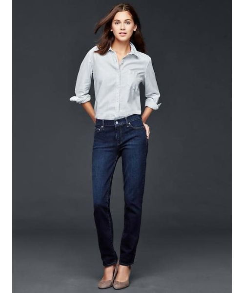 GAP(ギャップ)の「Gap 1969 High Rise Authentic Straight Jeans(デニムパンツ・レディース・ブルー・23/24/25/28/29/26/27)」の4枚目の写真