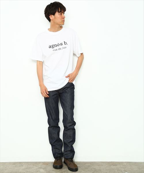 agnes b.（アニエスベー）の「【agnes b.  pour ADAM ET ROPE' 】LOGO T-shirts（Tシャツ/カットソー・メンズ・ホワイト/ブラック・XX-LARGE/X-LARGE/LARGE）」の8枚目の写真