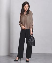 美品 UNITED ARROWS UBCB ロンドンストライプ ボウタイブラウス UNITED ARROWS（ユナイテッドアローズ）の「UBCB ロンドン