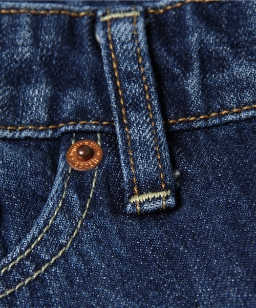 earth music&ecology（アースミュージックアンドエコロジー）の「USA COTTONデニムパンツ(テーパード)（デニムパンツ・レディース・インディゴブルー・S/L/M）」の7枚目の写真