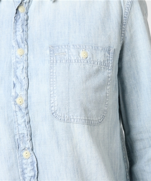 シャンブレーラッフルリラックスシャツ POLO RALPH LAUREN（ポロ ラルフ ローレン）の「リラックスド