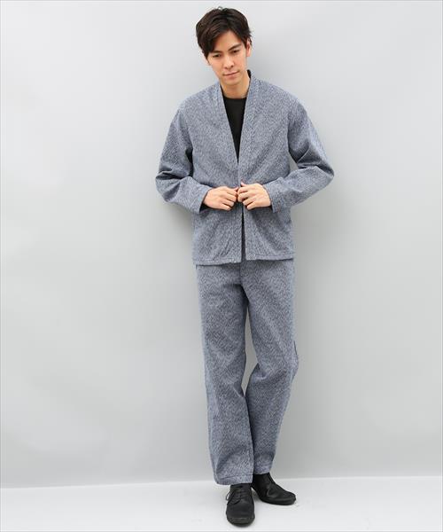 ADAM ET ROPÉ 刺し子セットアップ　美品 ADAM ET ROPE'（アダムエロペ）の「刺し子テーパードパンツ（その他