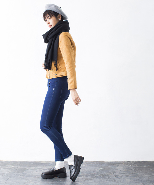 WEGO（ウィゴー）の「WEGO/カシミヤタッチストール（ストール/ショール・レディース・グリーン/ブラック/ホワイト/グレー/ネイビー/キャメル/ライトピンク/ワイン・FREE）」の15枚目の写真