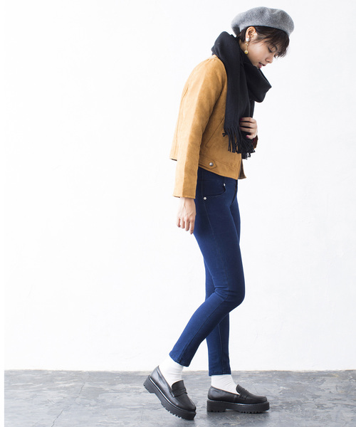 WEGO（ウィゴー）の「WEGO/カシミヤタッチストール（ストール/ショール・レディース・グリーン/ブラック/ホワイト/グレー/ネイビー/キャメル/ライトピンク/ワイン・FREE）」の16枚目の写真