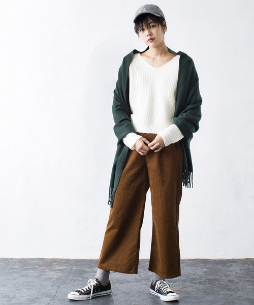 WEGO（ウィゴー）の「WEGO/カシミヤタッチストール（ストール/ショール・レディース・グリーン/ブラック/ホワイト/グレー/ネイビー/キャメル/ライトピンク/ワイン・FREE）」の22枚目の写真