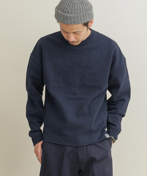 URBAN RESEARCH Sonny Label(アーバンリサーチサニーレーベル)の「MAGIC NUMBER×Sonny Label Over Dye Stitch Sweat(スウェット・メンズ・ネイビー/グレー・MEDIUM/LARGE)」の2枚目の写真