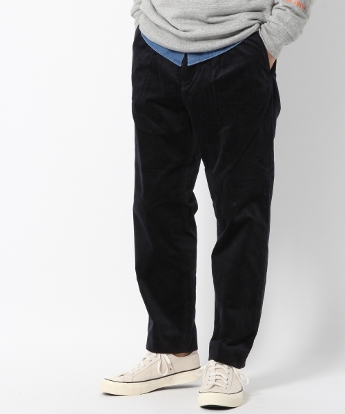 GLOBAL WORK(グローバルワーク)の「ストレッチコーデュロイワイドパンツ(その他パンツ・メンズ・ネイビー/グリーン/ブラウン・MEDIUM/LARGE/SMALL)」の3枚目の写真