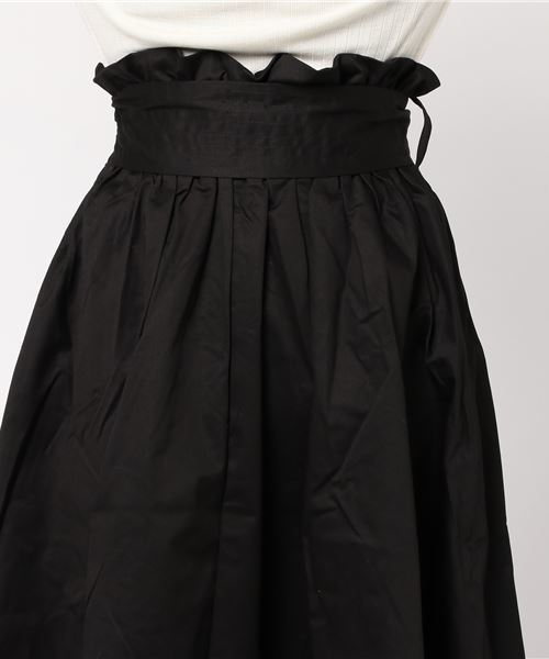 MERLOT（メルロー）の「ウエストリボンタックフレアスカート1105（スカート・レディース・ベージュ/カーキ/ブラック/グレー・FREE）」の16枚目の写真