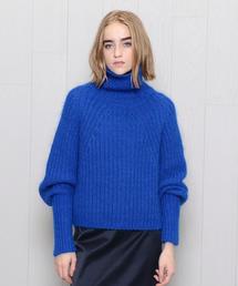 boussole（ブソル）の「＜boussole＞MIX RIB TURTLE NECK KNIT