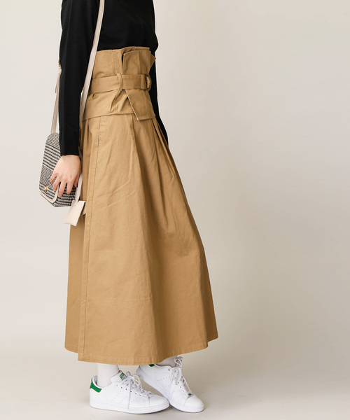 WEGO(ウィゴー)の「WEGO/【2点セット】ベルトビスチェロングチノスカート(スカート・レディース・ベージュ/カーキ・FREE)」の15枚目の写真