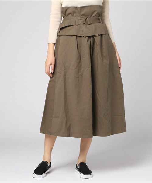 WEGO(ウィゴー)の「WEGO/【2点セット】ベルトビスチェロングチノスカート(スカート・レディース・ベージュ/カーキ・FREE)」の11枚目の写真