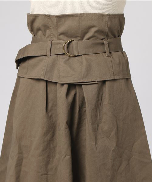 WEGO(ウィゴー)の「WEGO/【2点セット】ベルトビスチェロングチノスカート(スカート・レディース・ベージュ/カーキ・FREE)」の3枚目の写真