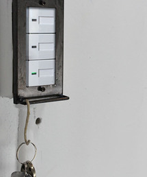 iron hang bar switch plate wide / アイアンスウィッチプレート
