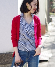 NARACAMICIE | 3段切り替えリブＶカーディガン(カーディガン/ボレロ)