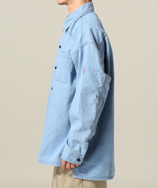 C.E（シーイー）の「CE / シーイー WASHED SHIRS デニムジャケット（ブルゾン・メンズ・サックスブルー・LARGE/MEDIUM）」の2枚目の写真