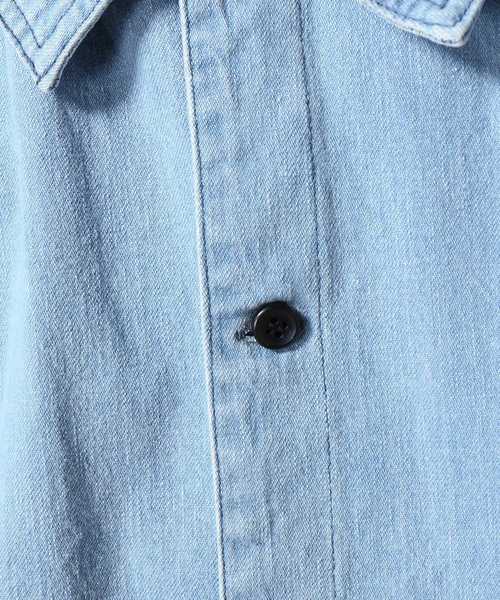 C.E（シーイー）の「CE / シーイー WASHED SHIRS デニムジャケット（ブルゾン・メンズ・サックスブルー・LARGE/MEDIUM）」の8枚目の写真