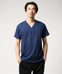 【Hanes/ヘインズ】メンズ プレミアムジャパンフィット VネックTシャツ
