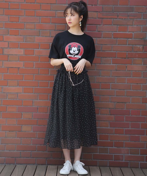 one after another NICE CLAUP（ワンアフターアナザーナイスクラップ）の「柄アソートシフォンスカート（スカート・レディース・ブラック系その他/ブラウン系その他/ベージュ系その他/レッド系その他・FREE）」の16枚目の写真